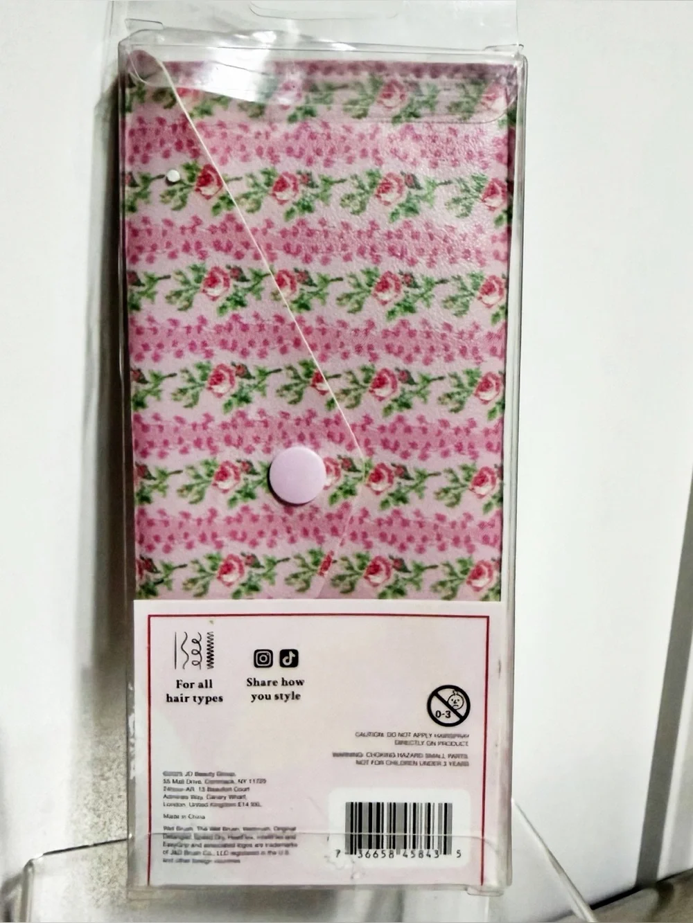 LoveShackFancy x Wet Brush Detangling Comb & Travel Case Blooming Heirloom - NIB